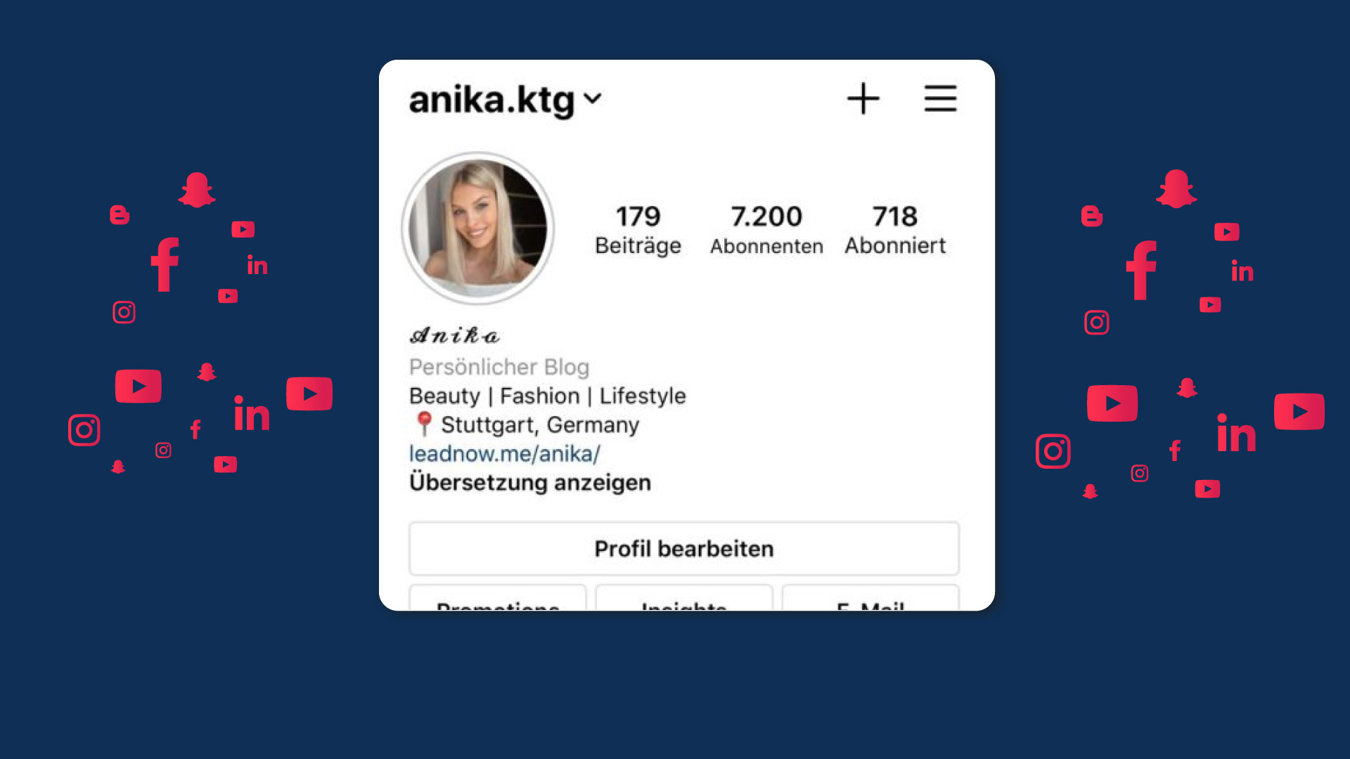 Die perfekt Instagram-Biografie